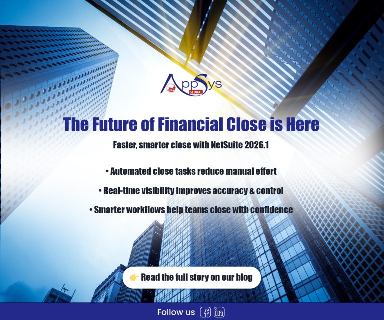 Netsuite 2026.1 Press relase in Finance Sectors